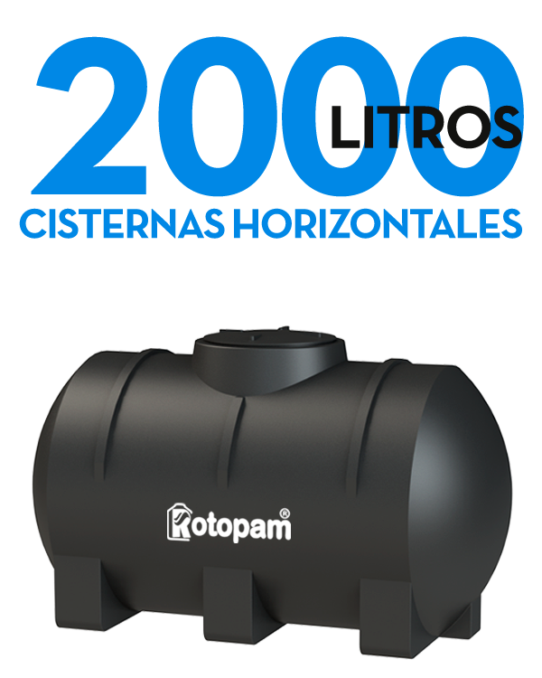 Rotopam - Cisterna Horizontal 2000 Litros